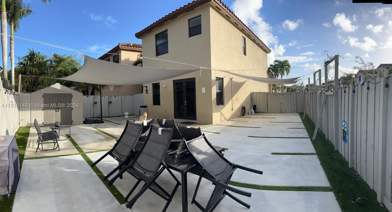 Backyard with Utility Shed