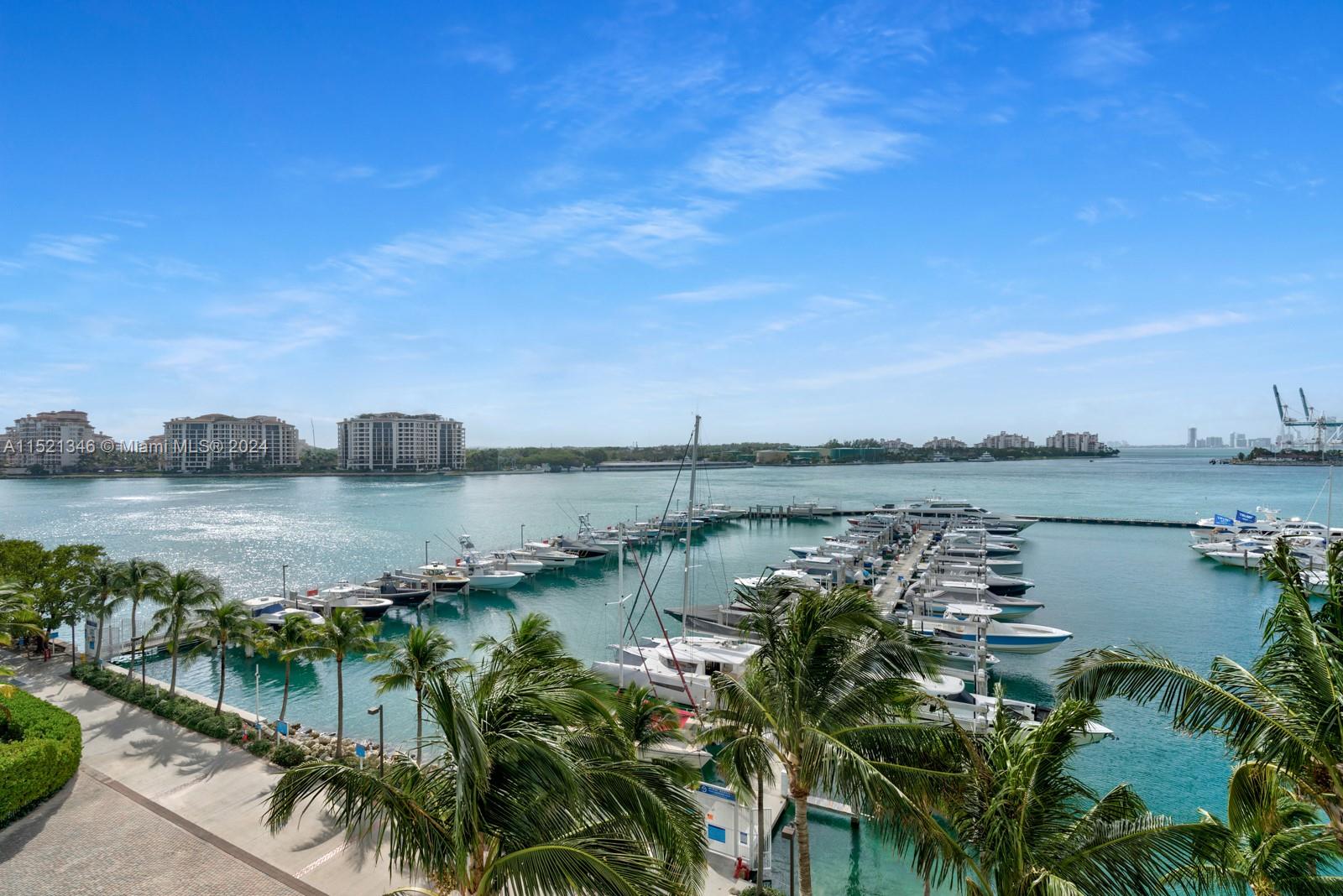 SOUTH VIEW TOWARDS MARINA AND FISHER ISLAND