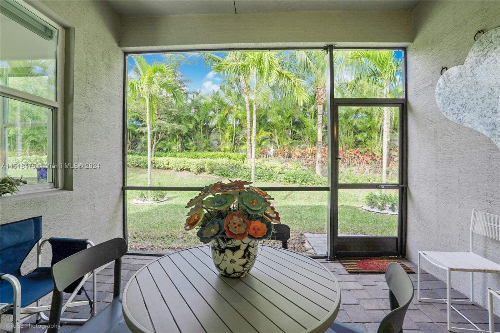 Enclosed covered patio