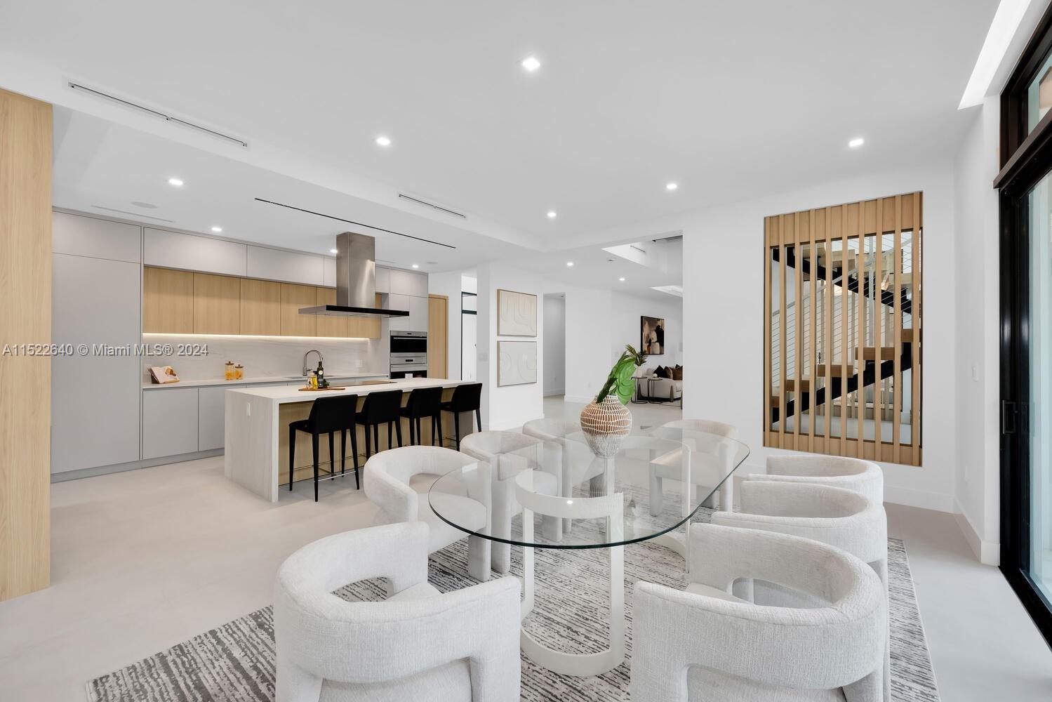 Staged Dining and Kitchen