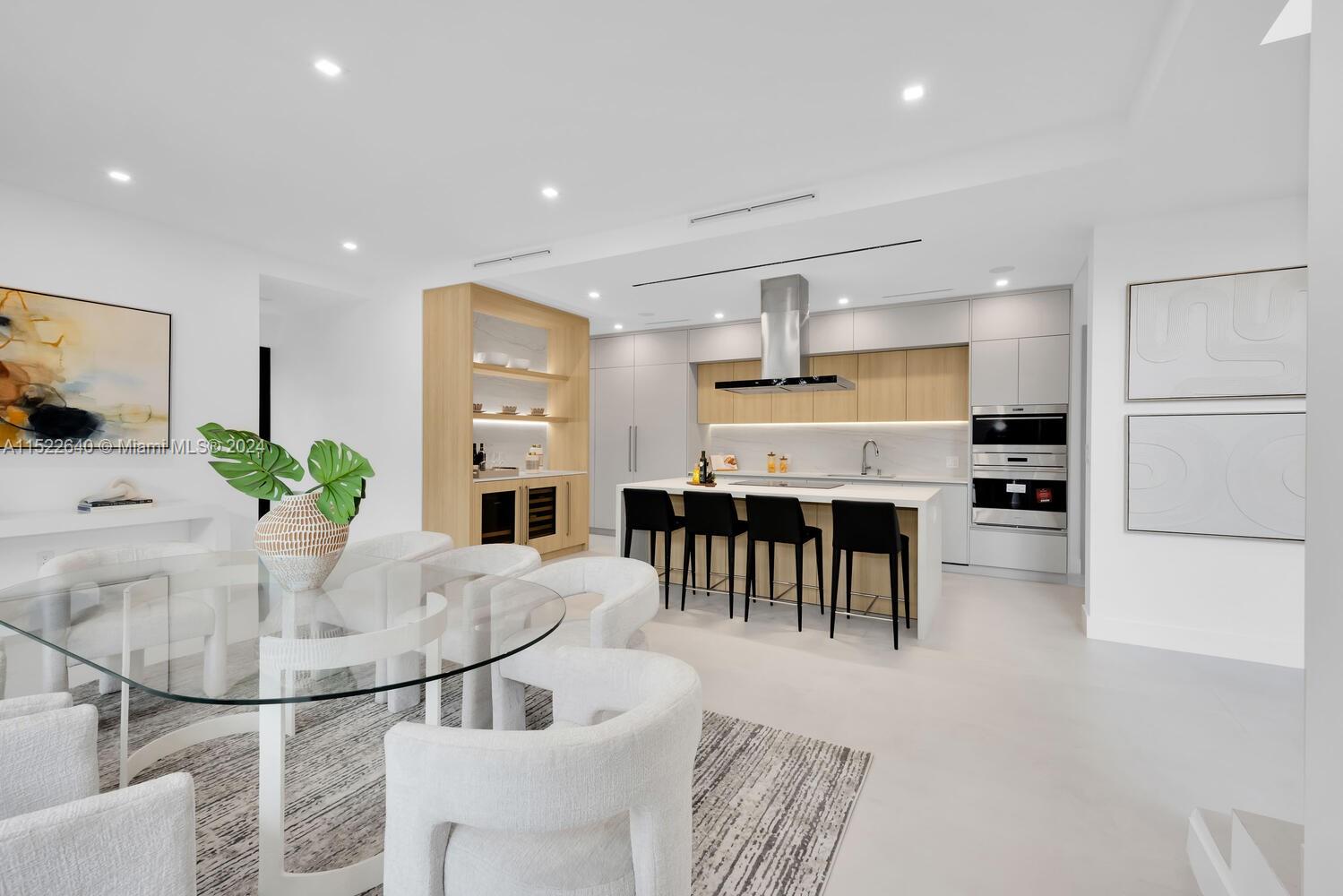 Staged Dining and Kitchen