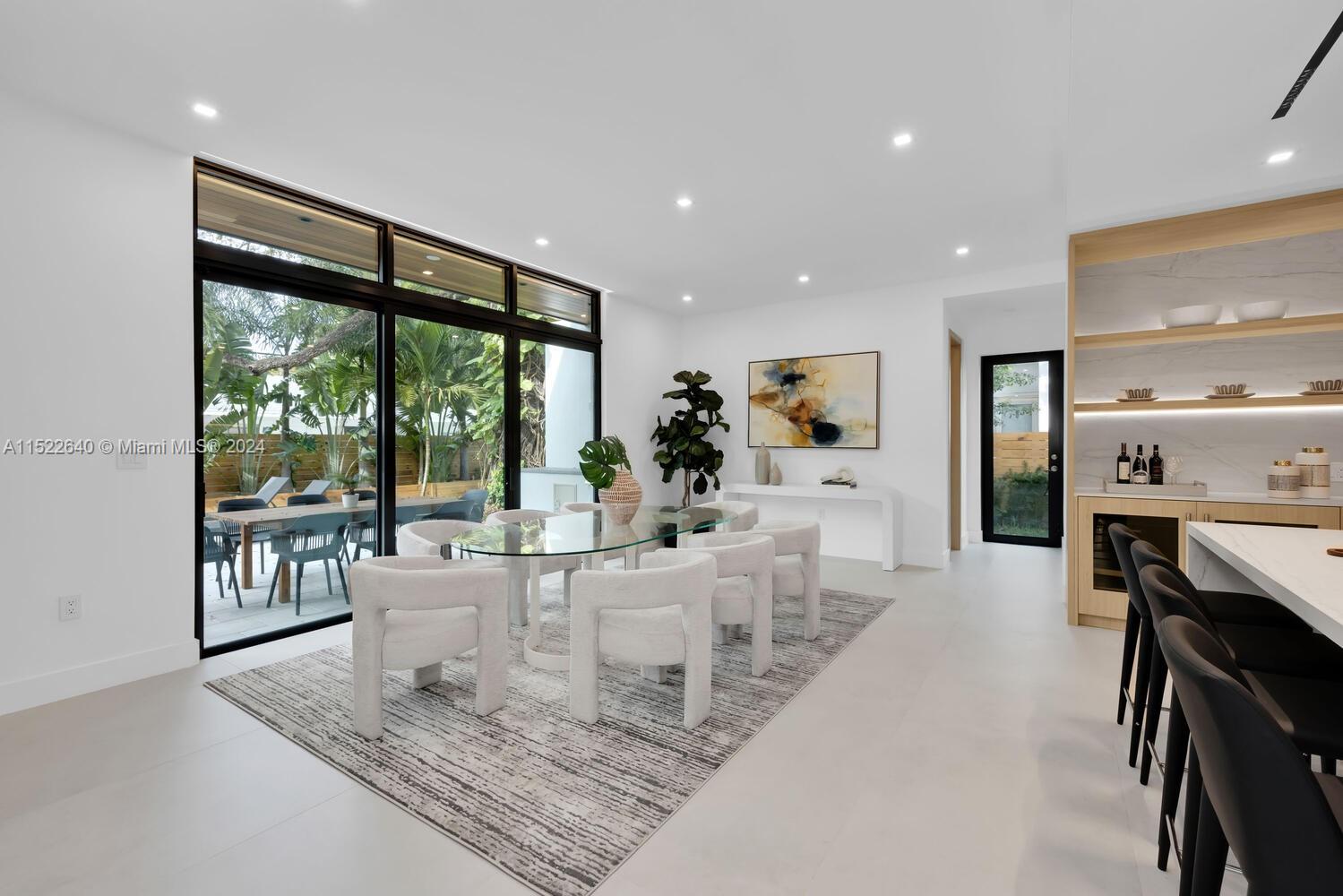 Staged Dining and Kitchen