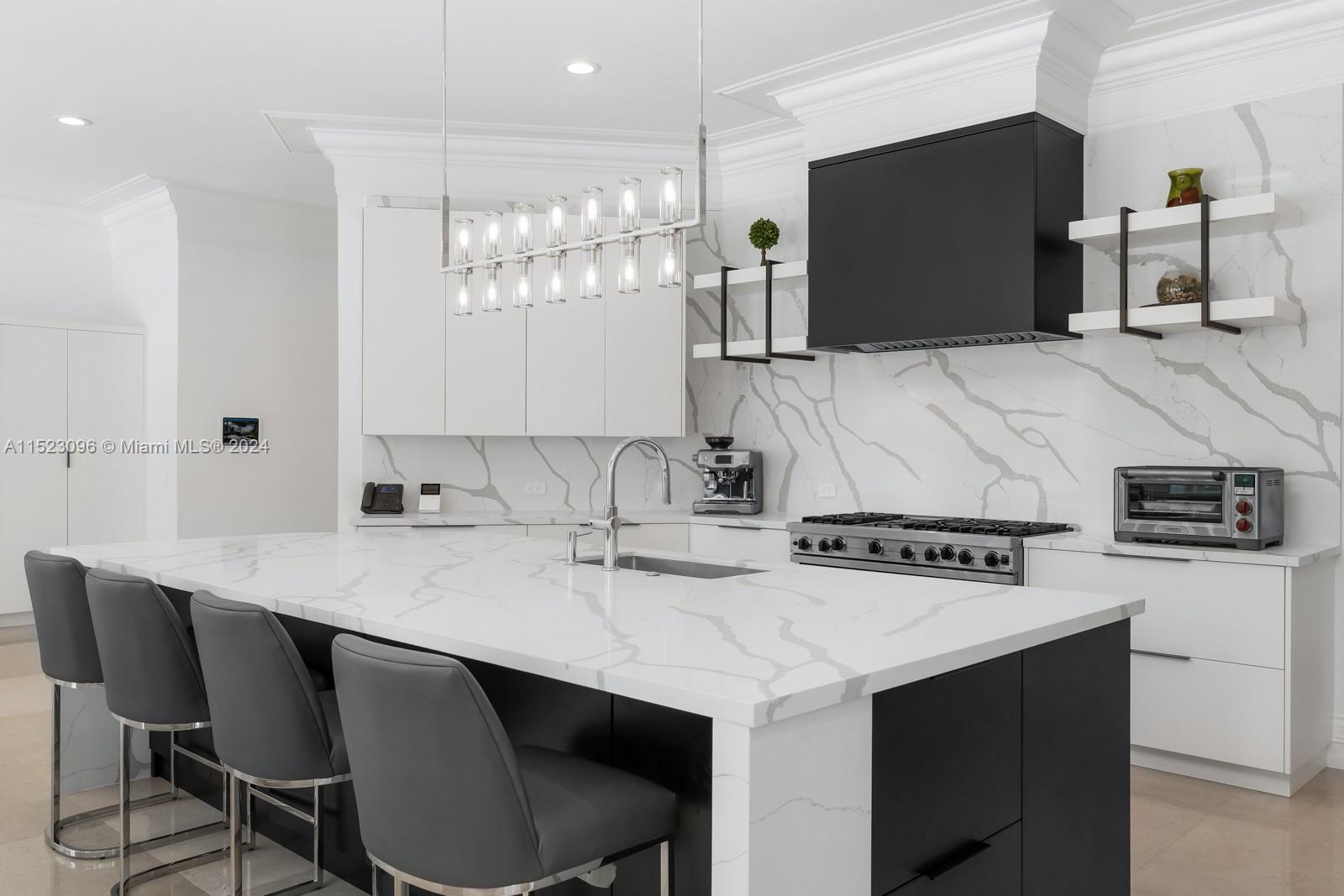 Plenty of storage space & new wine chiller!