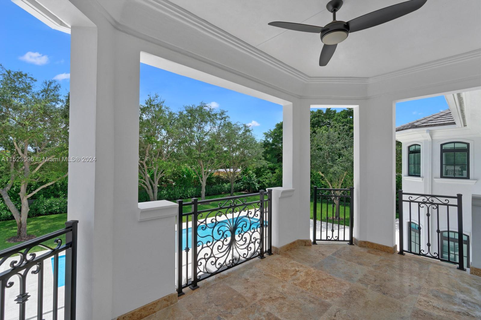 Balcony off of Guest Suite 7 on 2nd level