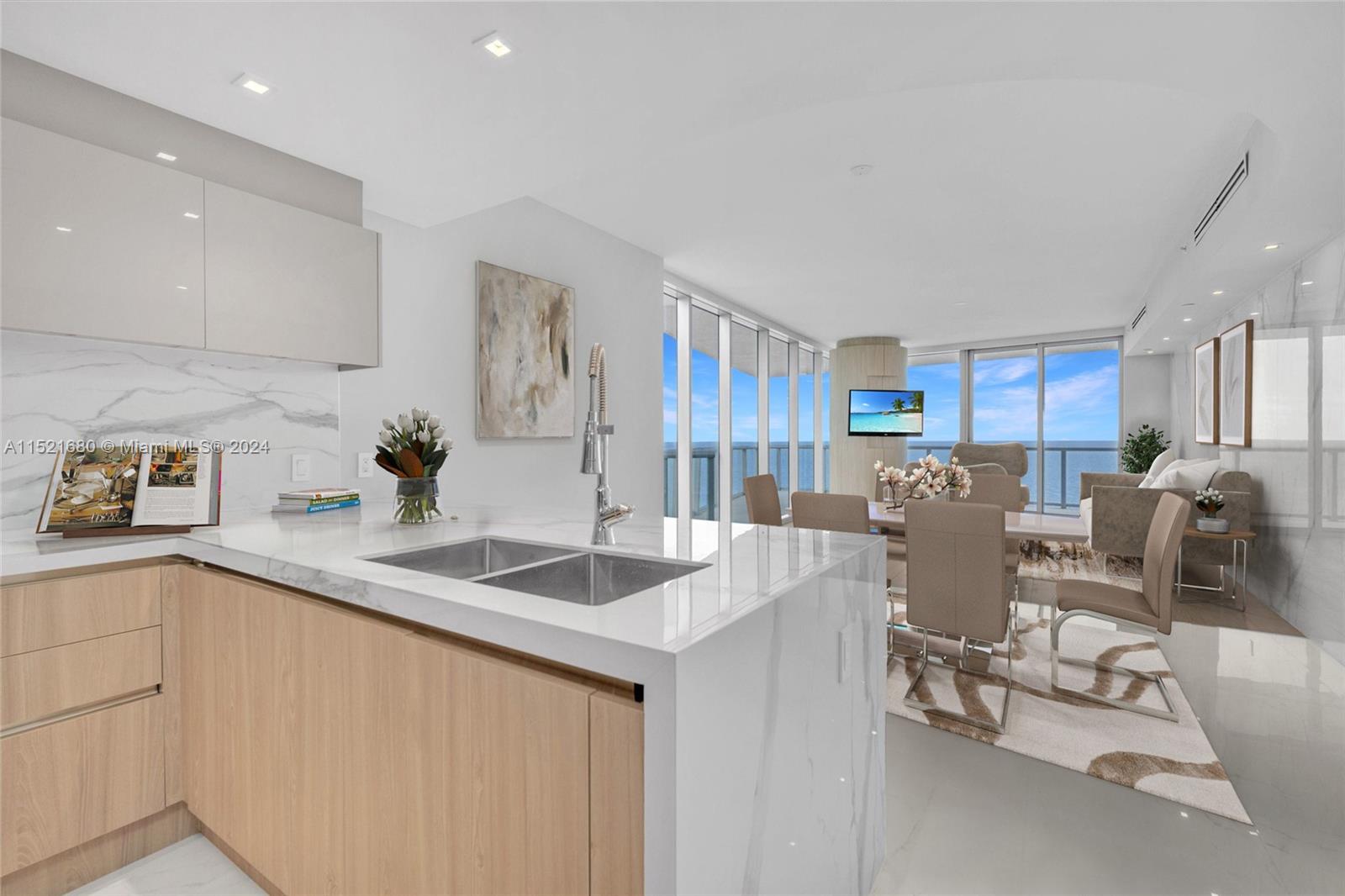 Foyer with private elevator