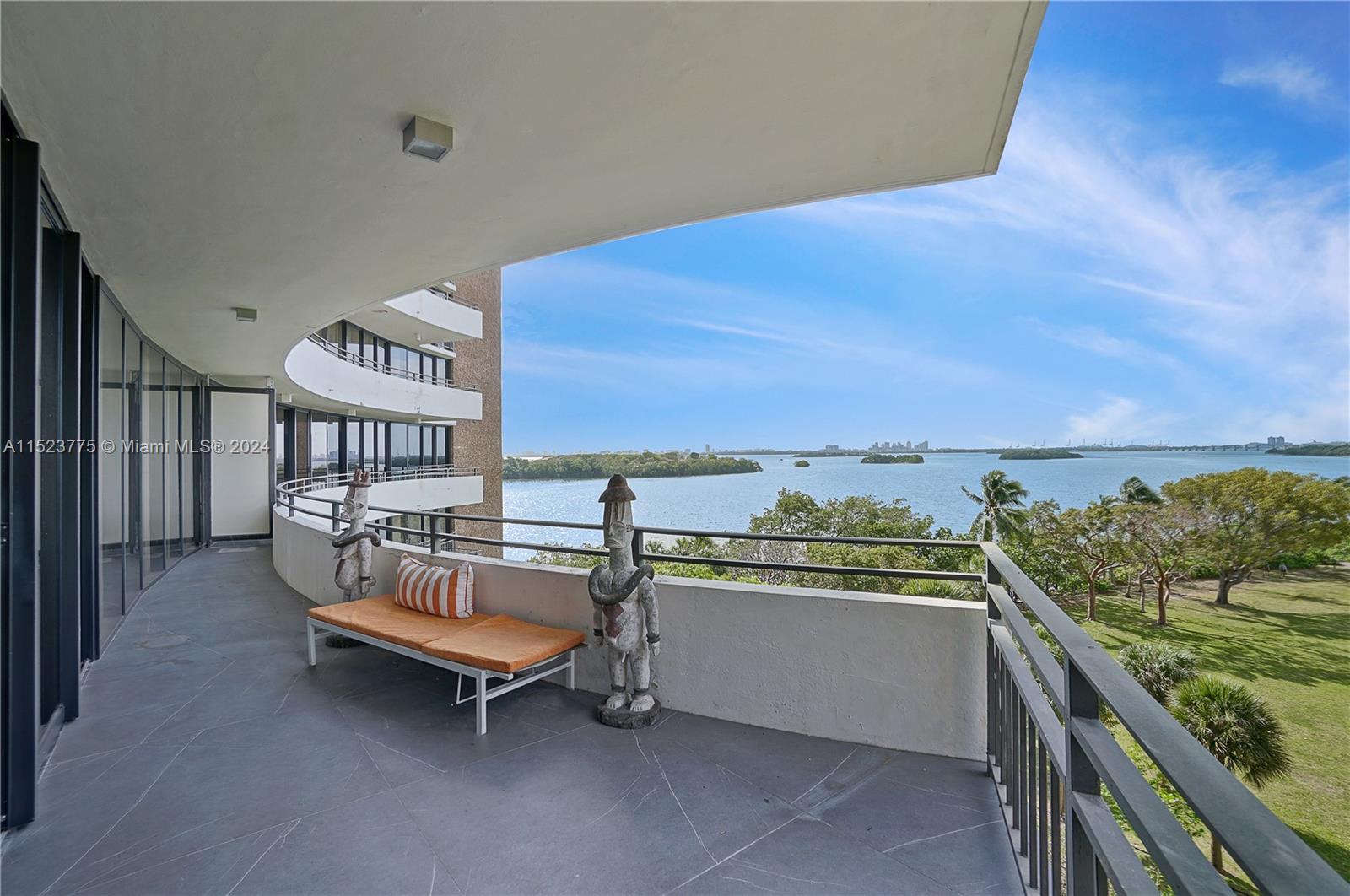 Welcome to this breathtaking condo in Palm Bay Tower, where location meets views! Close to Miami's hidden gem, the MiMo District, this stunning 2 bedroom unit is on the perfect floor to have an exquisite mix of views of the pristine waters of Biscayne Bay, lush greenery, and Miami's magnificent city. Spacious at 1763 Sq.ft and with over $350K invested, this unit was upgraded with an Interior Designer's touch and has wide walls with built-in shelves, porcelain floors in large format, floor-to-ceiling windows, and two large 350 Sq.ft terraces that allow you to enjoy the expansive views while soaking up sunshine. The apartment has electric privacy shades and is wired with Sonos speakers in every room. The marina is being completely redone with a newly decorated lounge. Come see this today!