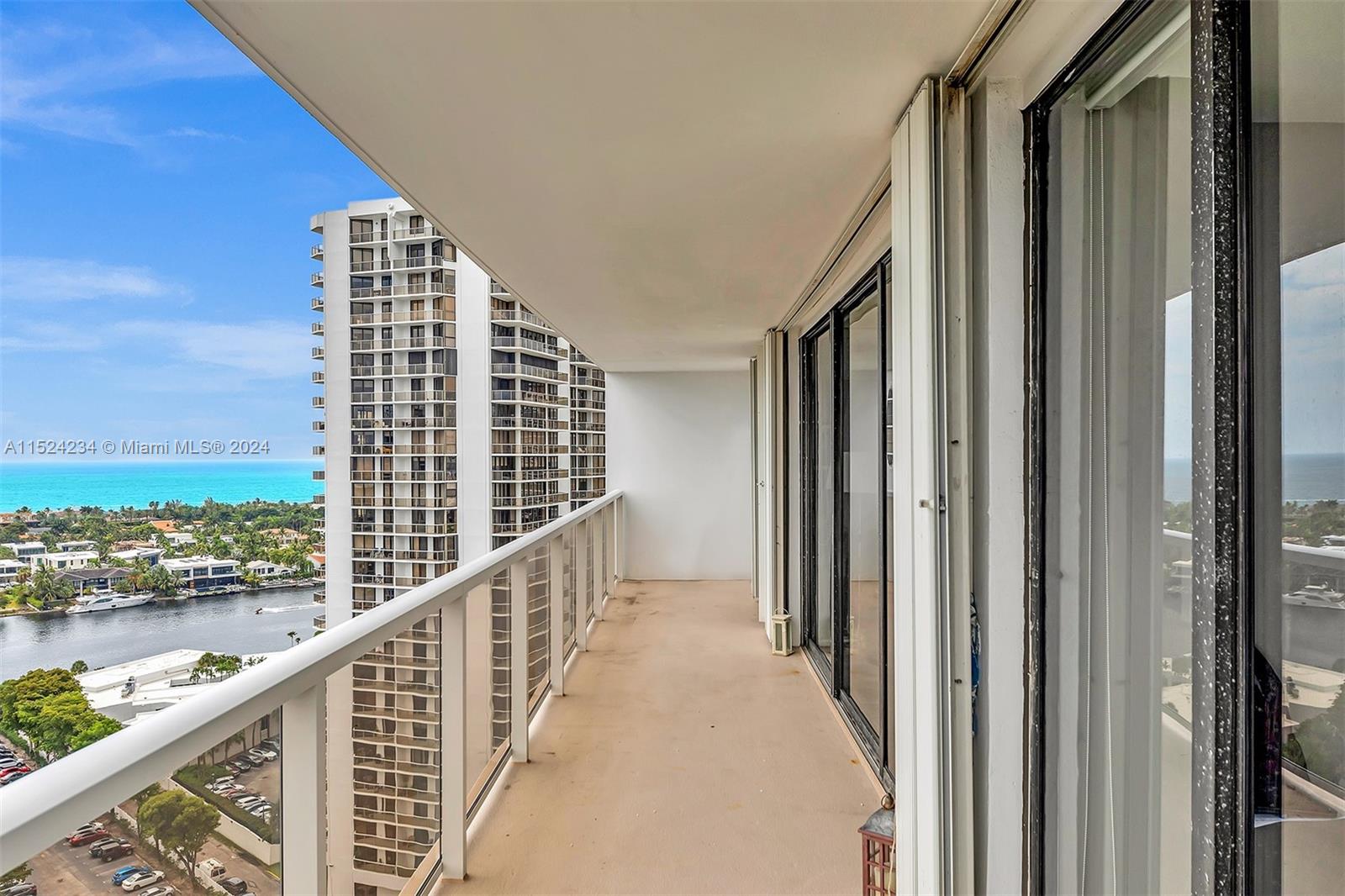 Enjoy the Atlantic Ocean Breeze from this large balcony.