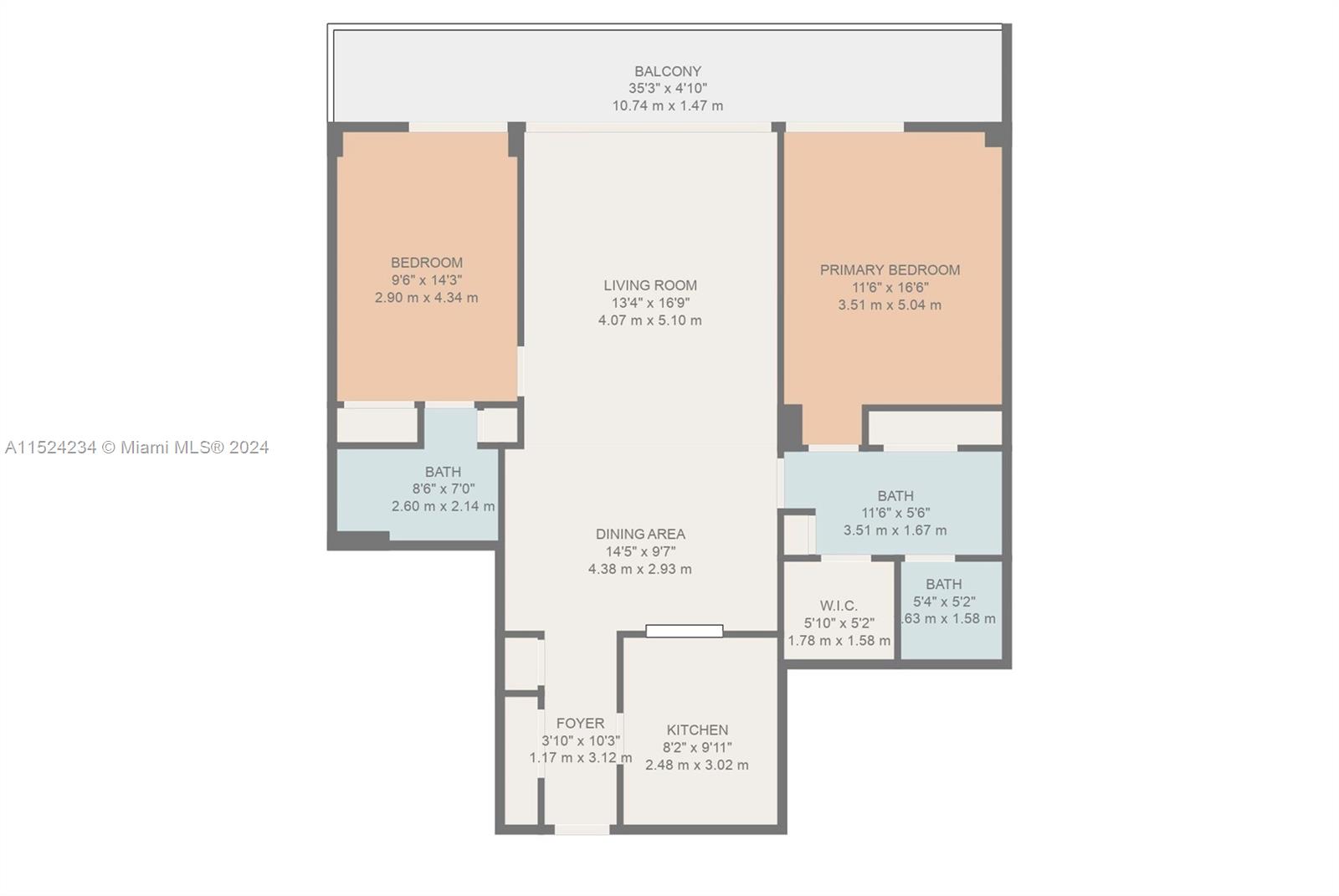 Split Floor Plan, designed for privacy