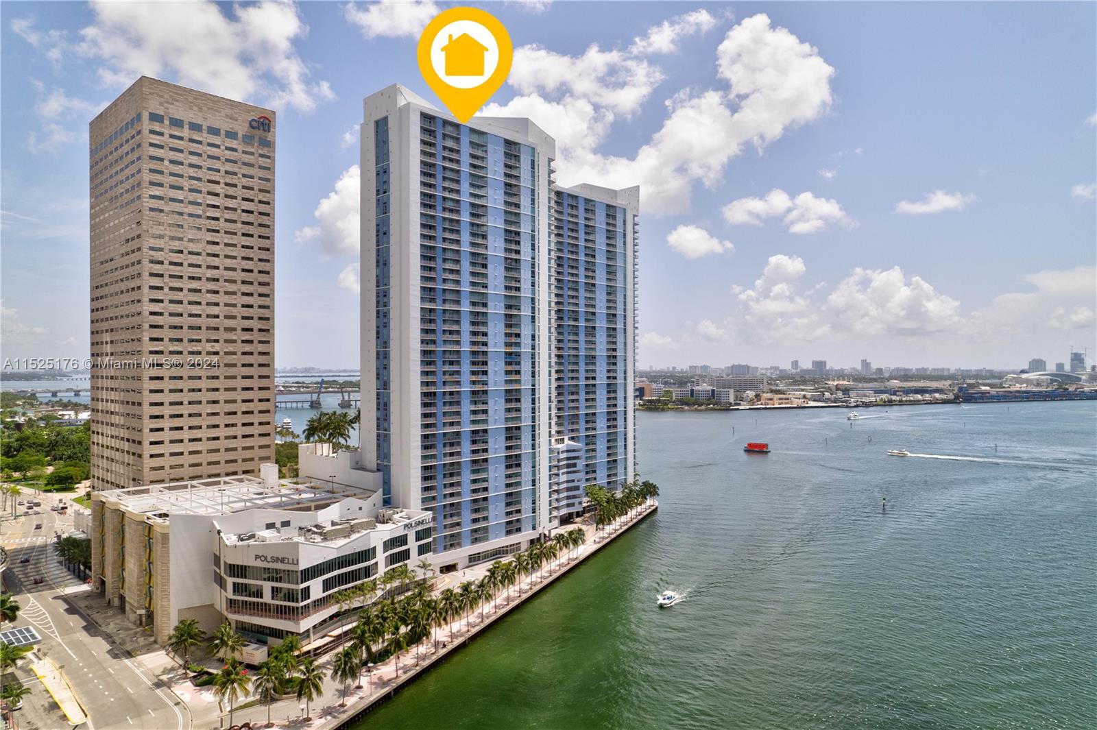 Panoramic views of Biscayne Bay, Miami River, and the City's Skyline from this substantially remodeled unit. One Miami offers excellent amenities that include fitness center, business center, infinity heated pool, full service 24 hours concierge, valet parking.  Enjoy the ideal Miami life style where you can walk to Brickell City Center, Kaseya Center, Perez Art Museum Miami, and some of the city's finest dining destinations.