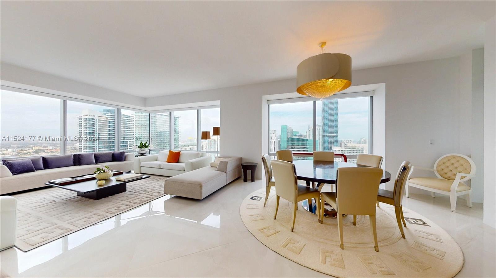 Stunning two-bedroom, 2.5-bathroom residence in the renowned Four Seasons on Brickell! Unbelievable vistas enhance the allure of this unit. Crafted for those with discerning tastes, it boasts luxurious finishes and captivating views.

Experience unparalleled luxury at Four Seasons Residences, Miami. These exquisite homes redefine urban living with breathtaking city views, high-end finishes, and top-notch amenities. Enjoy the convenience of a Sports Club, spa, pools, renowned restaurants, concierge, valet, and personal storage. Elevate your lifestyle in the heart of Miami's vibrant scene.

Flooring and Bathrooms were completely renovated.  New induction Miele stove, range hood, and wine coller.  Sub-zero fridge with Viking dual oven.