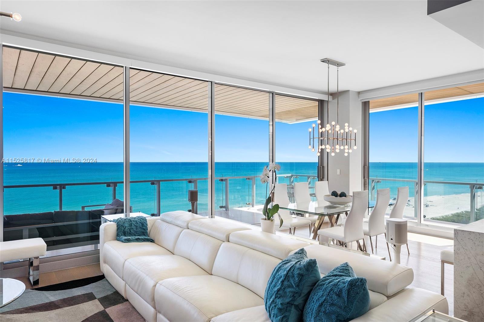 Stunning 3 Bedroom 3.5 Bath Unit on the sand at 57 Ocean - Millionaire's Row.  This residence features floor-to-ceiling windows, 12 foot deep terraces, open floor plan, private elevator and foyer.  There are top of the line poliform kitchen and bathrooms. Sub Zero and Wolf appliances.