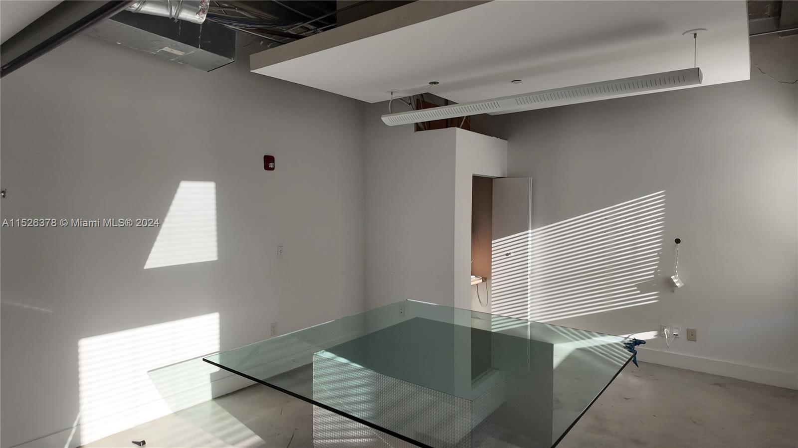 Large Open Office or Conference Room with polished concrete floors