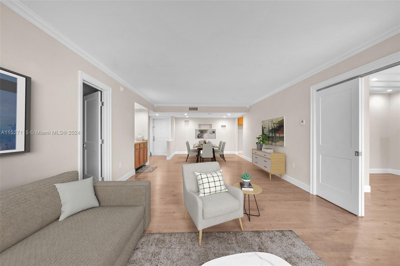 green areas and inside balconies