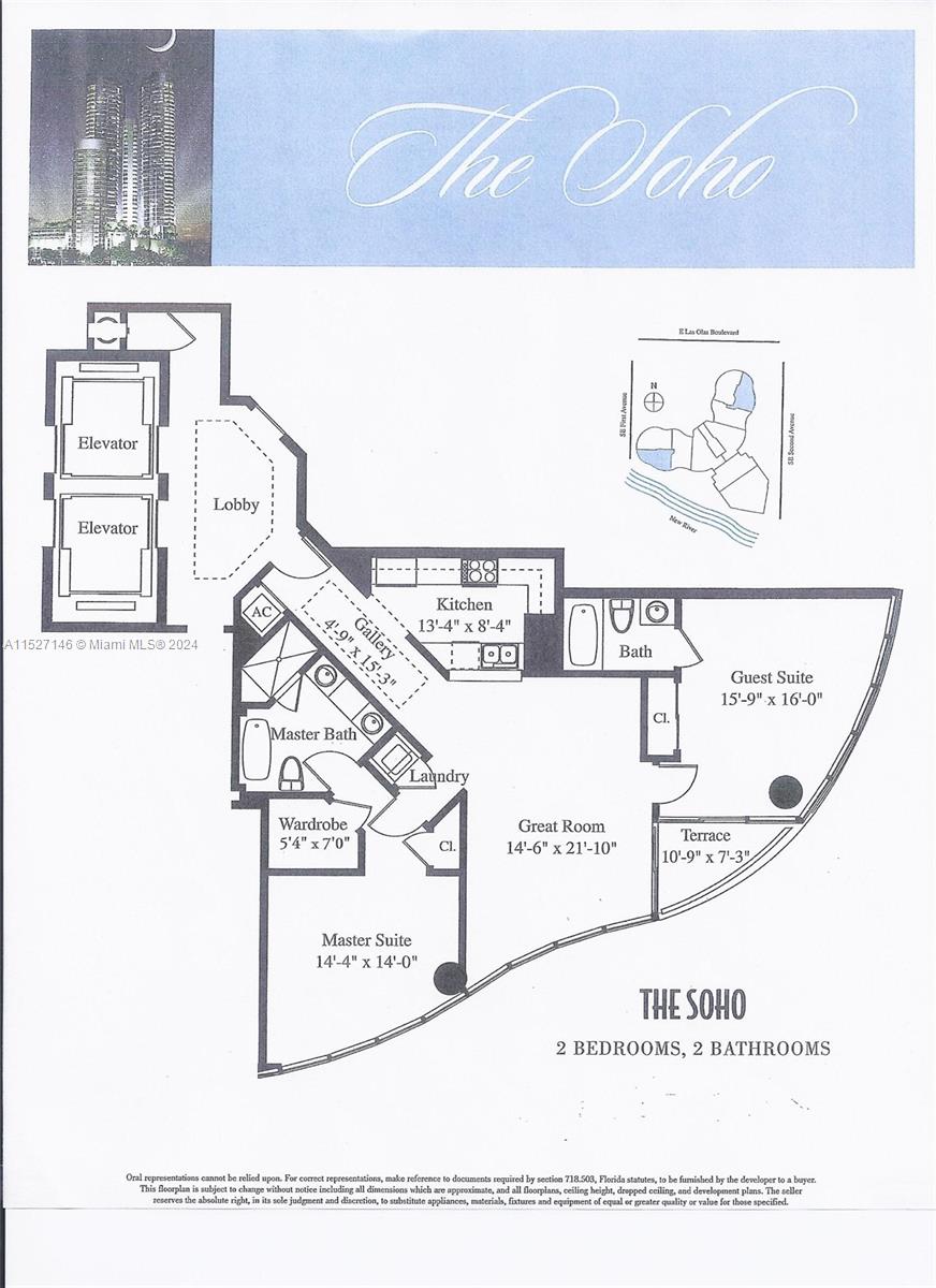 333 Las Olas Way, Fort Lauderdale, FL, 33301 United States, 2 Bedrooms Bedrooms, ,2 BathroomsBathrooms,Residential,For Sale,Las Olas Way,A11527146