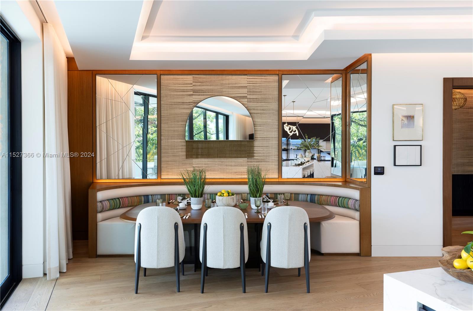 Custom built dinning area