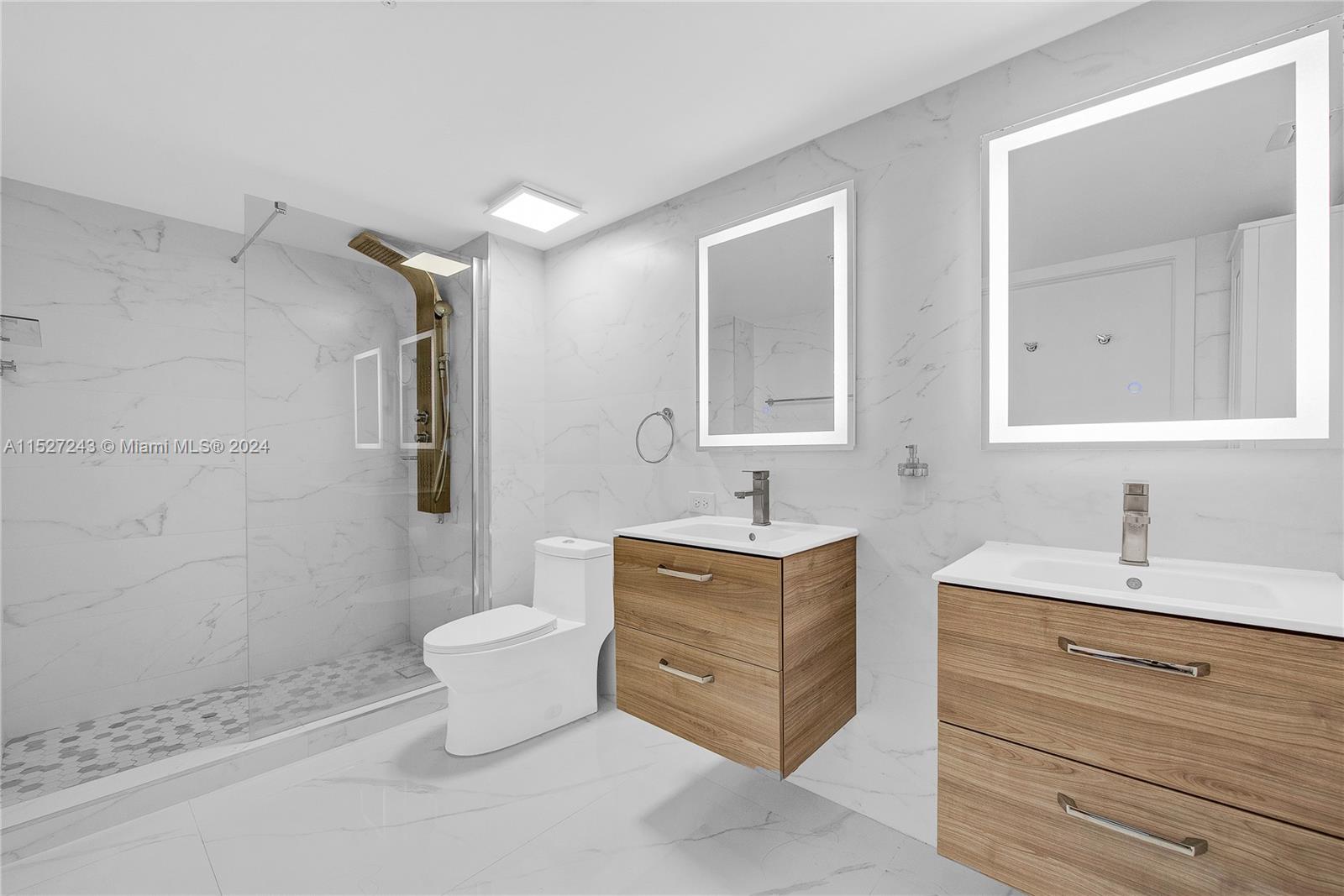 Remodeled primary bathroom
