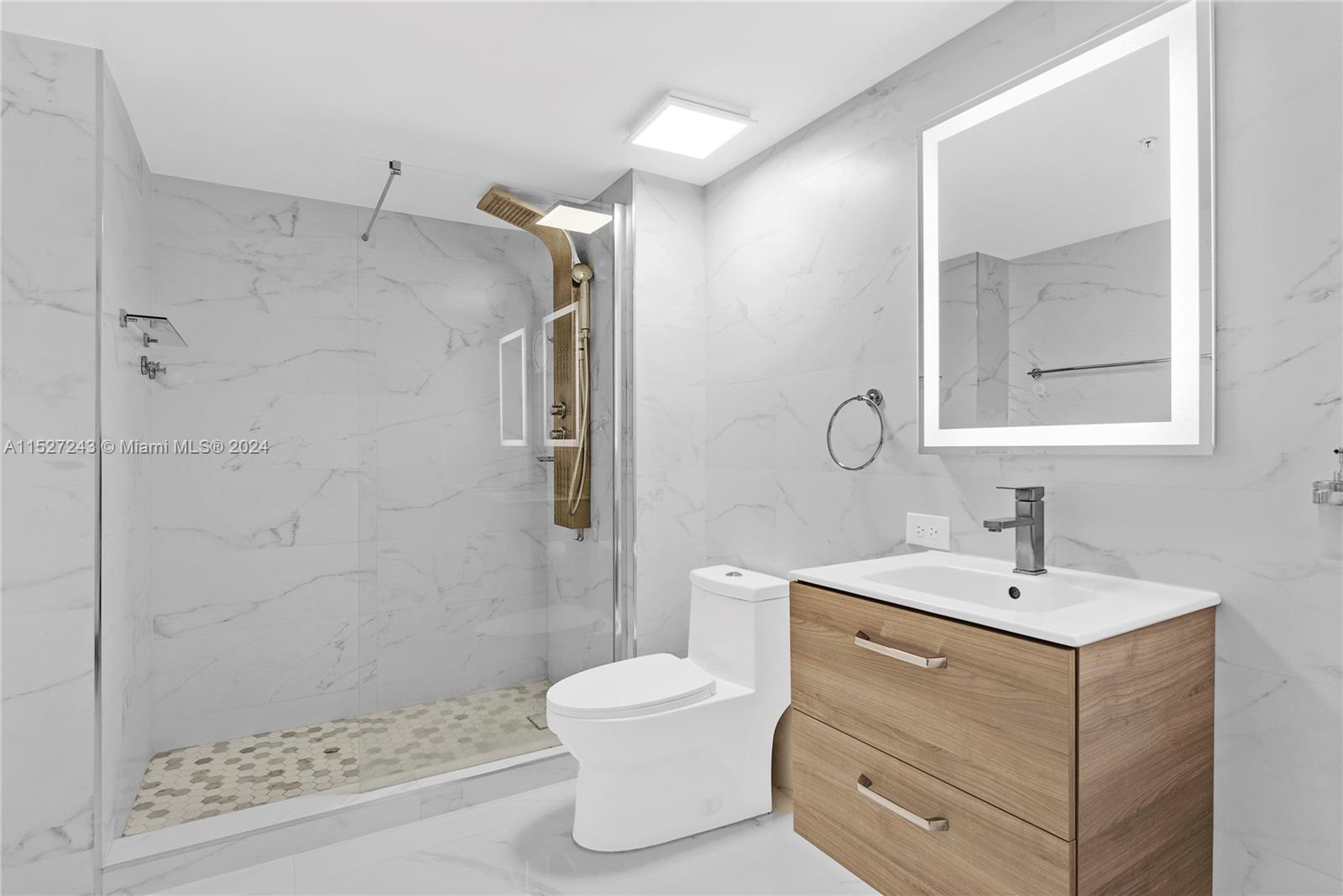 Remodeled primary bathroom