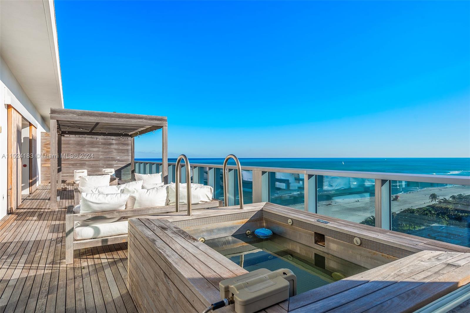 Rooftop with Dining, Lounge, Jacuzzi and Summer Kitchen