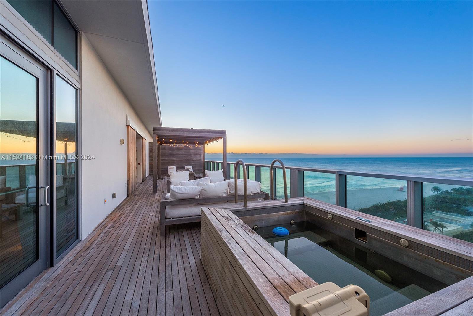 Rooftop with Dining, Lounge, Jacuzzi and Summer Kitchen