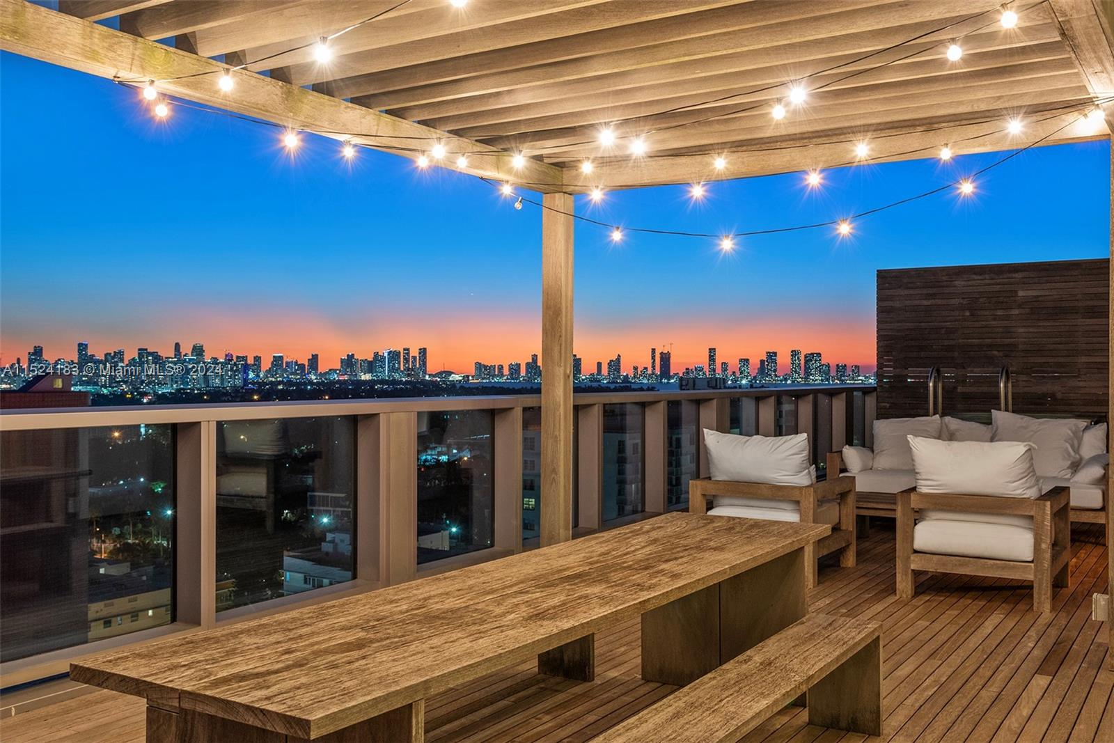 Rooftop with Dining, Lounge, Jacuzzi and Summer Kitchen