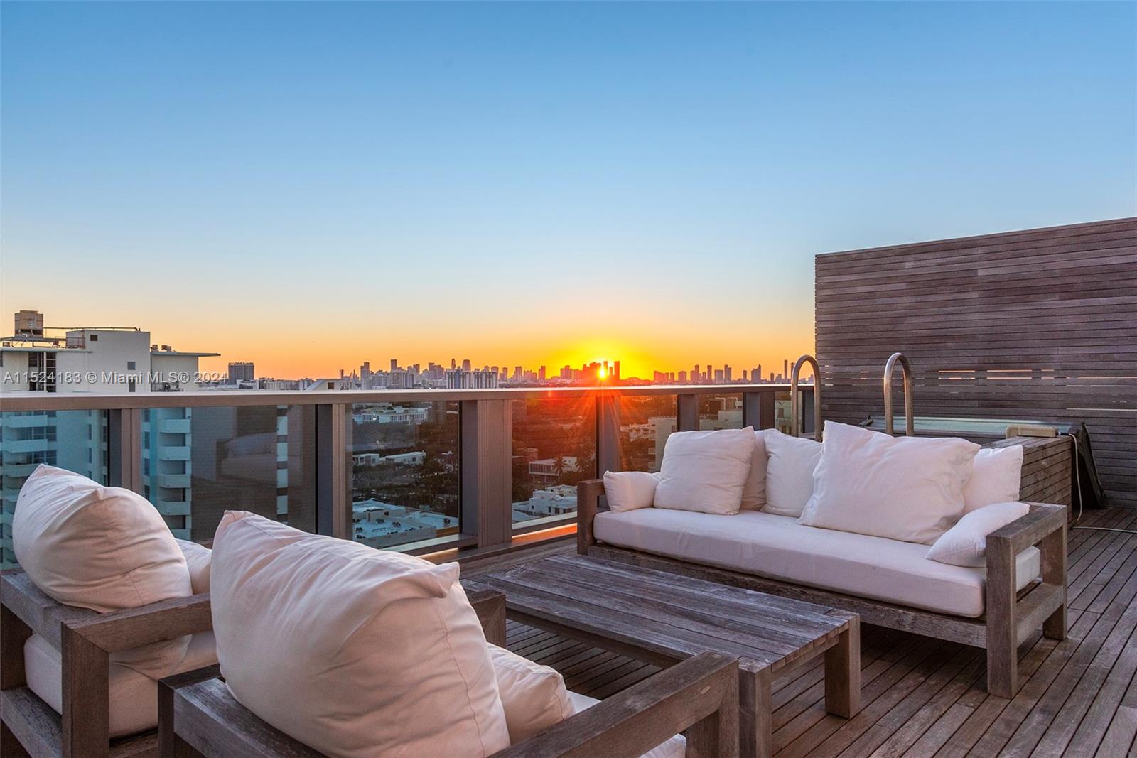 Rooftop with Dining, Lounge, Jacuzzi and Summer Kitchen