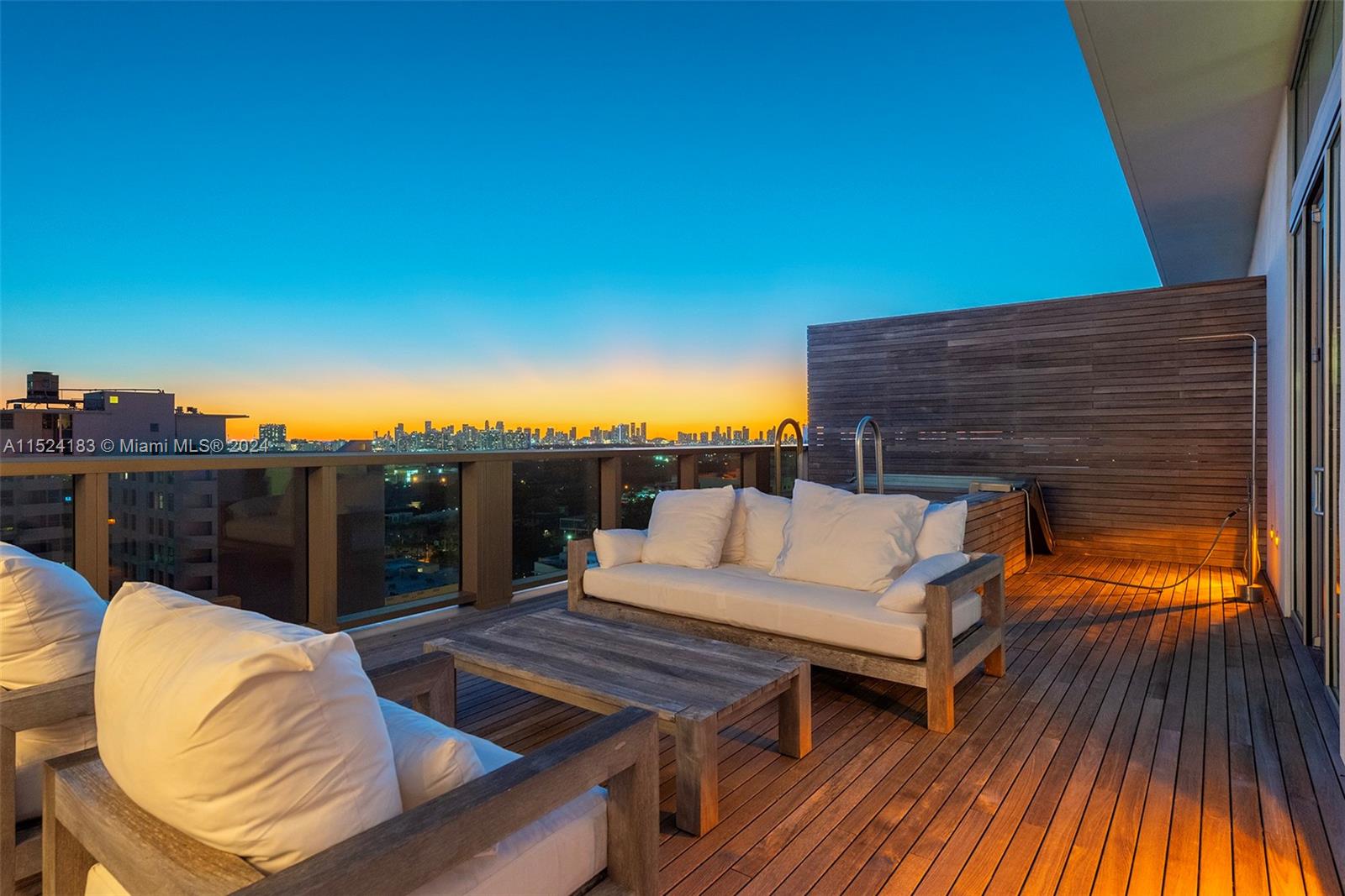 Rooftop with Dining, Lounge, Jacuzzi and Summer Kitchen