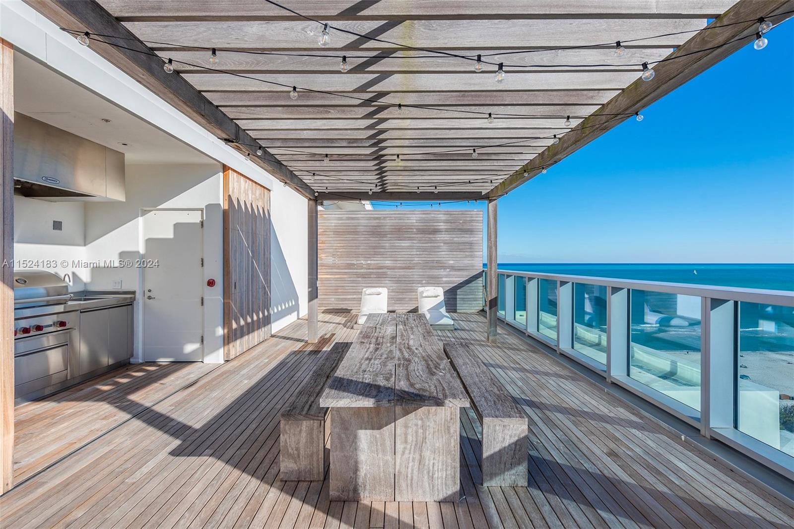 Rooftop with Dining, Lounge, Jacuzzi and Summer Kitchen