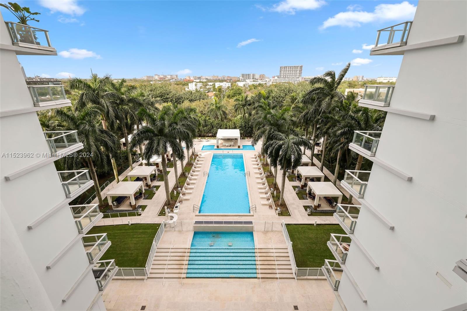 Pool from unit dining room balcony