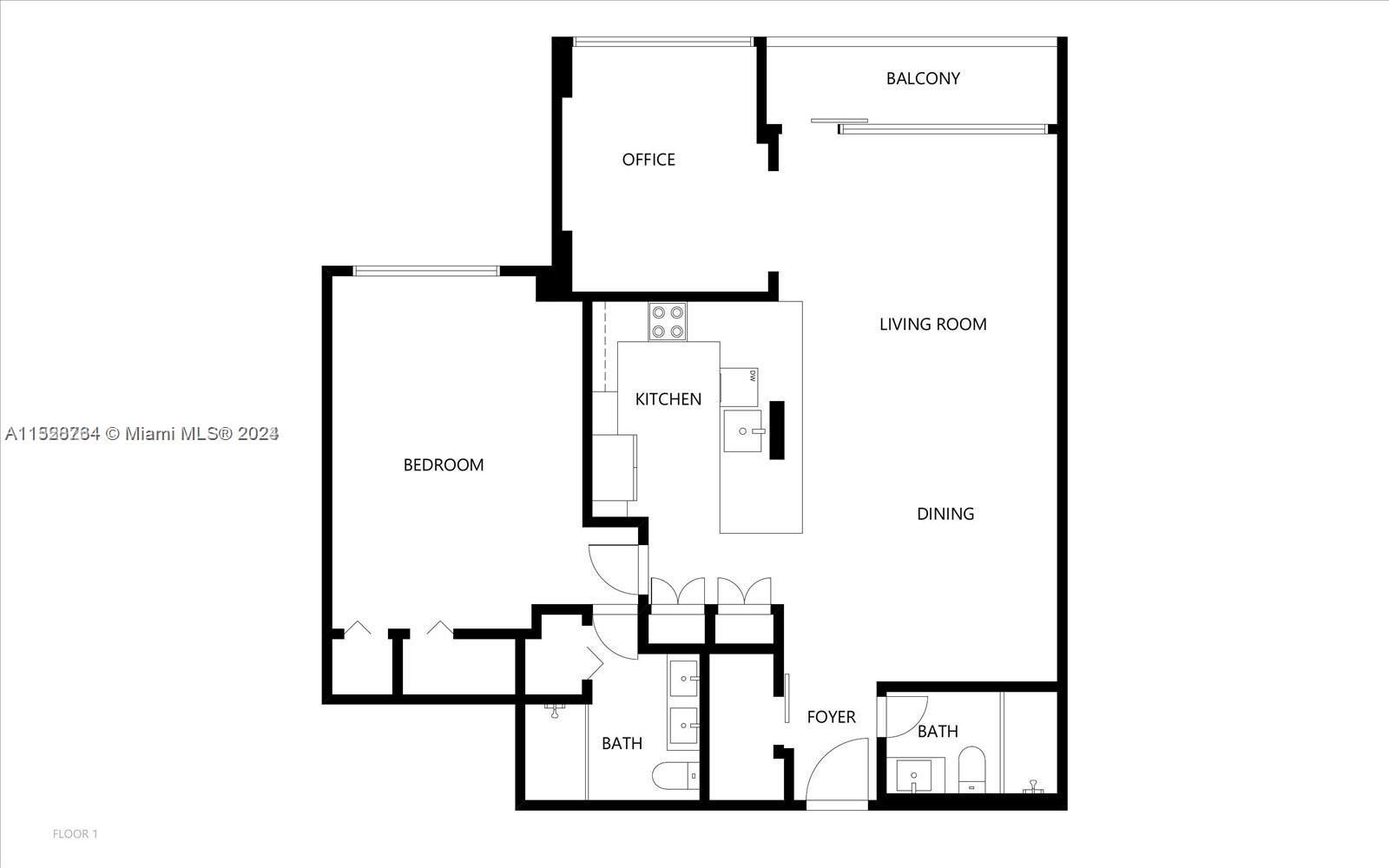 1000 Parkview Dr 329, Hallandale Beach, Florida 33009, 2 Bedrooms Bedrooms, ,2 BathroomsBathrooms,Residentiallease,For Rent,1000 Parkview Dr 329,A11528764