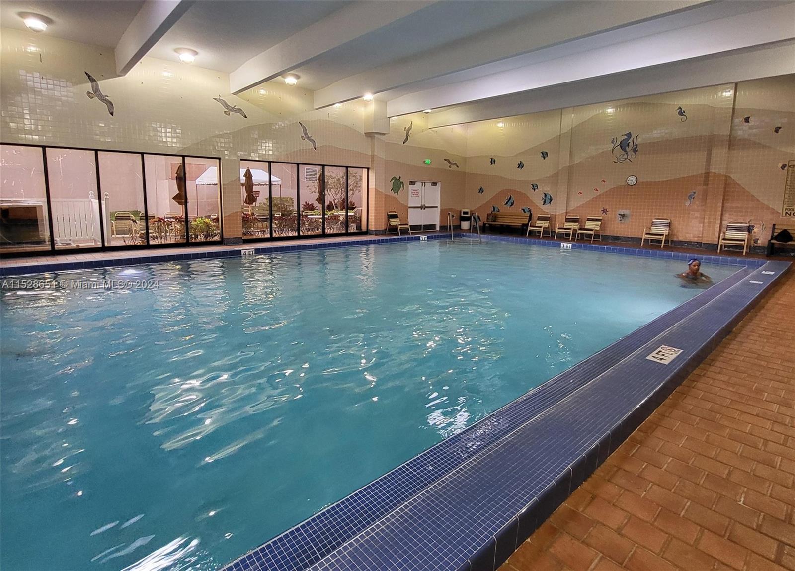 Indoor heating pool.