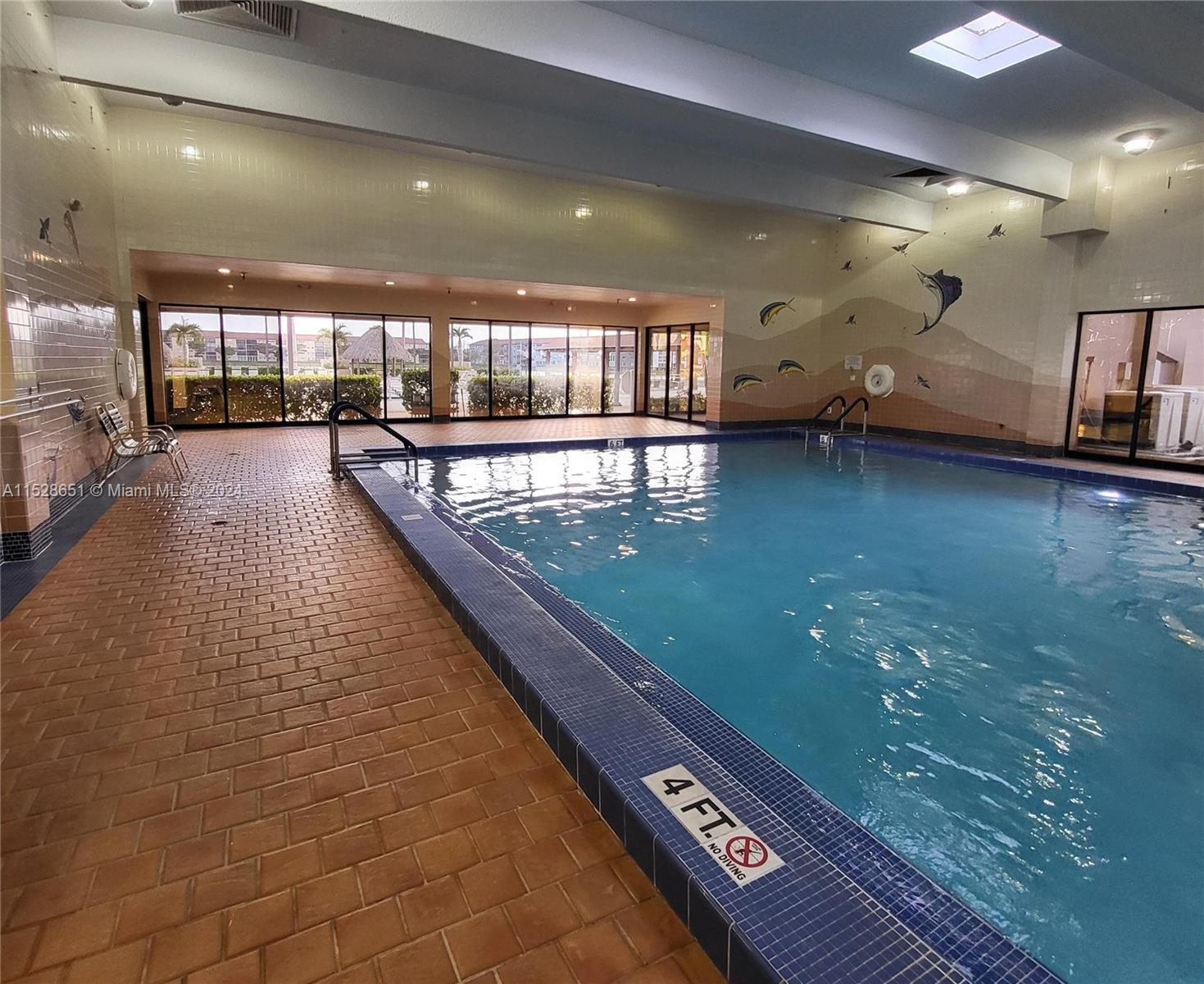 Indoor heating pool.