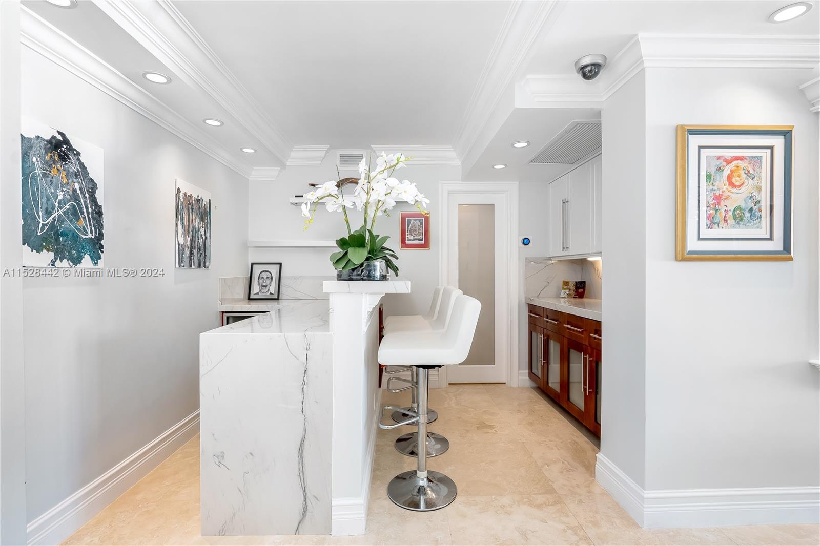 Open Elegant Formal Dining Room w/ Oceanviews