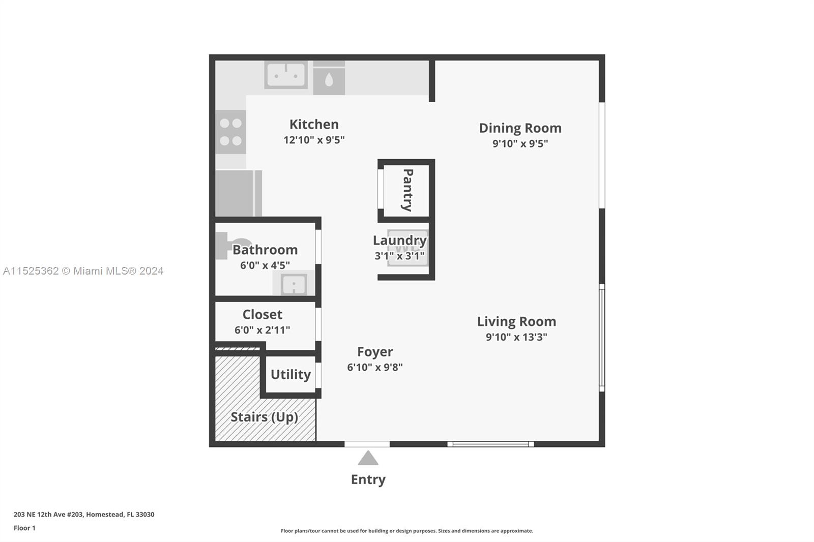 203 NE 12th Ave, Homestead, Florida 33030, 2 Bedrooms Bedrooms, ,1 BathroomBathrooms,Residential,For Sale,203 NE 12th Ave,A11525362