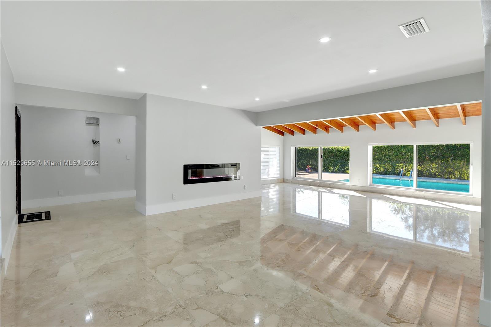 Exit to covered patio