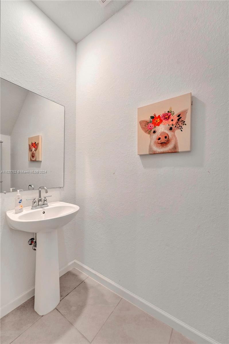 Half Bathroom on First Floor