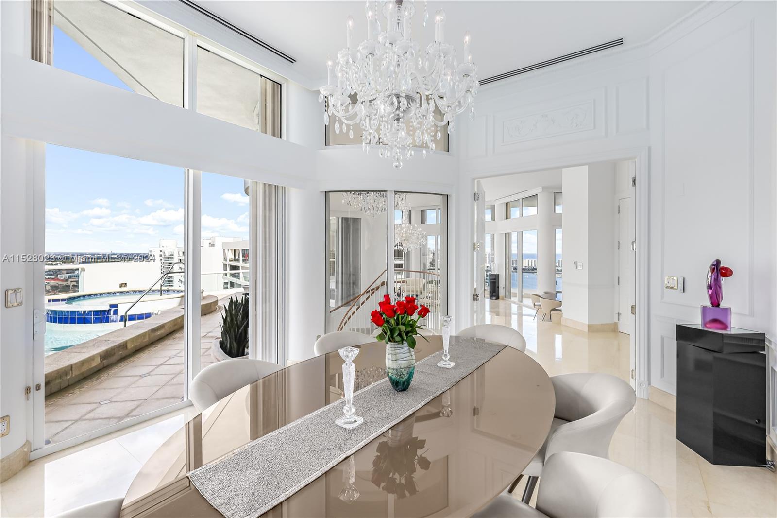 Elegant private formal dining room.