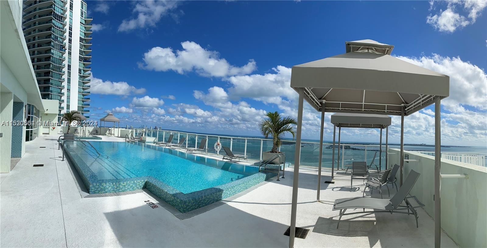 Rare opportunity -an extravagantly furnished 1bedroom,1 bathroom dwelling located within one of Brickell's most desirable neighborhoods.The Emerald at Brickell showcases a modish boutique style of living, offering premium amenities including a resort-style rooftop infinity pool with panoramic views of the bay, spa, cabanas, fully equipped fitness center, office suite, 24hr security/concierge,valet parking. Walking distance from Mary Brickell, Brickell City Centre, and more. Additional features include custom Scavolini kitchen cabinets, Sub-Zero refrigerator, granite countertop, floor-to-ceiling high-impact sliding glass doors, updated bathroom fixtures with marble throughout, jacuzzi tub, washer and dryer, walk-in closet, stylish personal office. Storage unit is included.  Available May15.