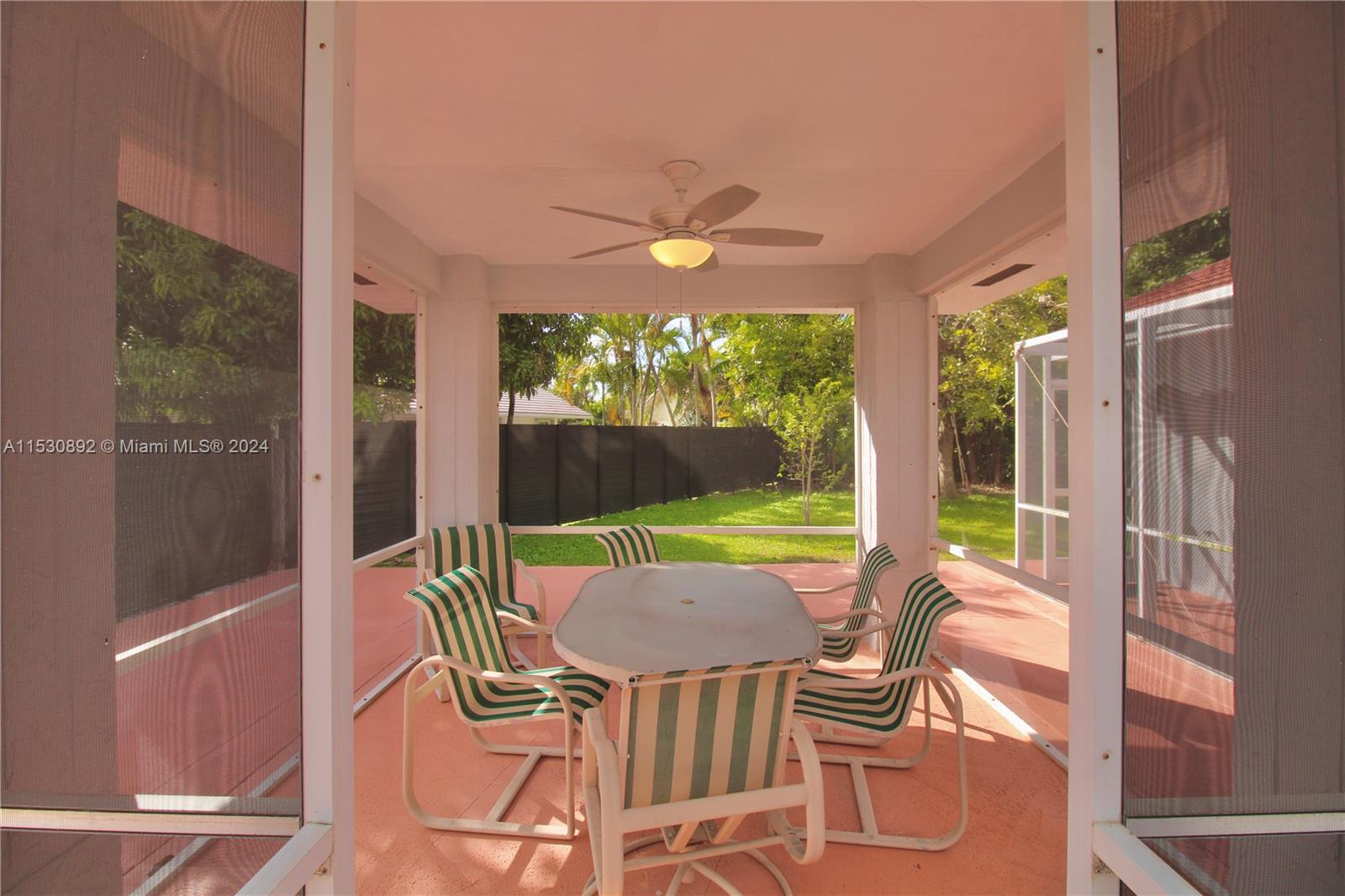 Screened outdoor dining area/Gazebo