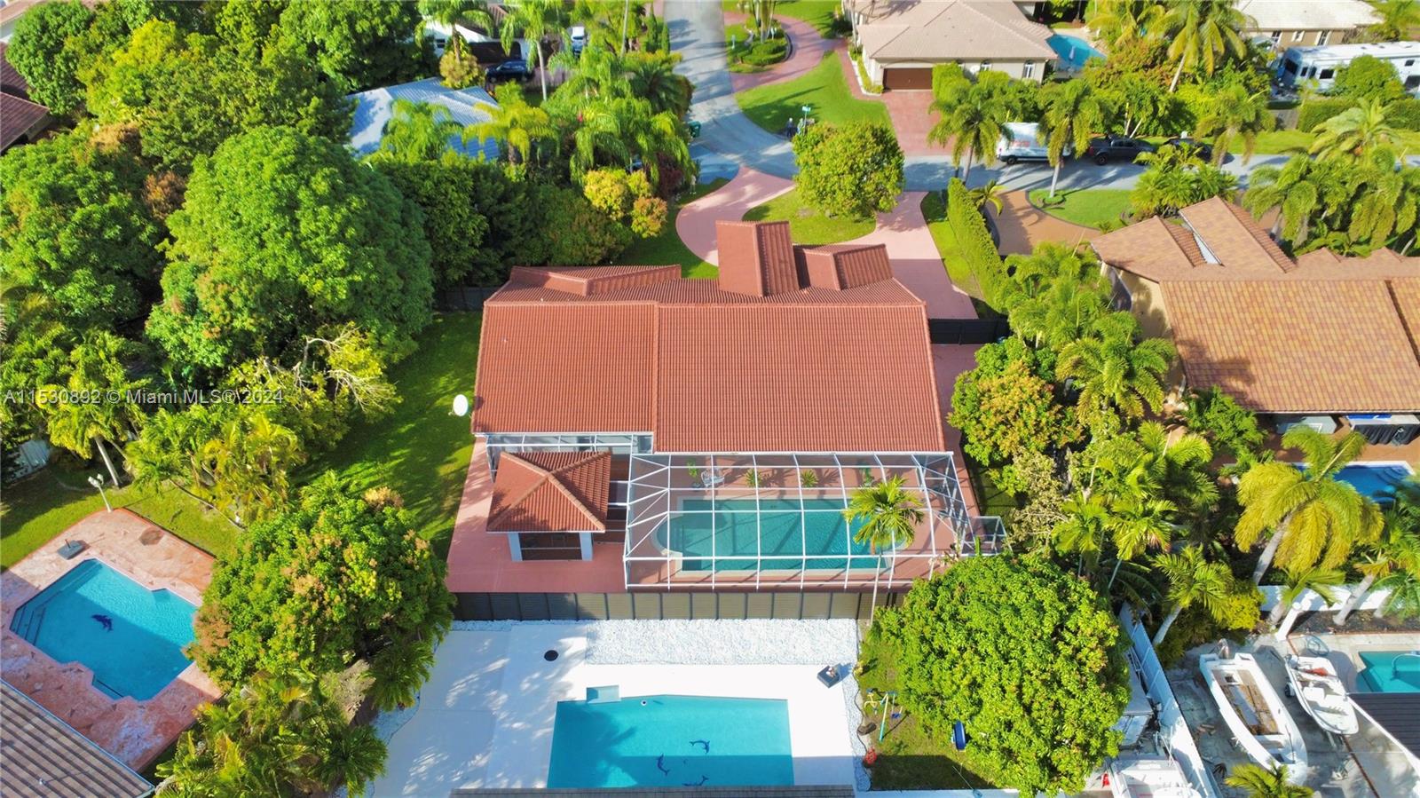 Rear view of property