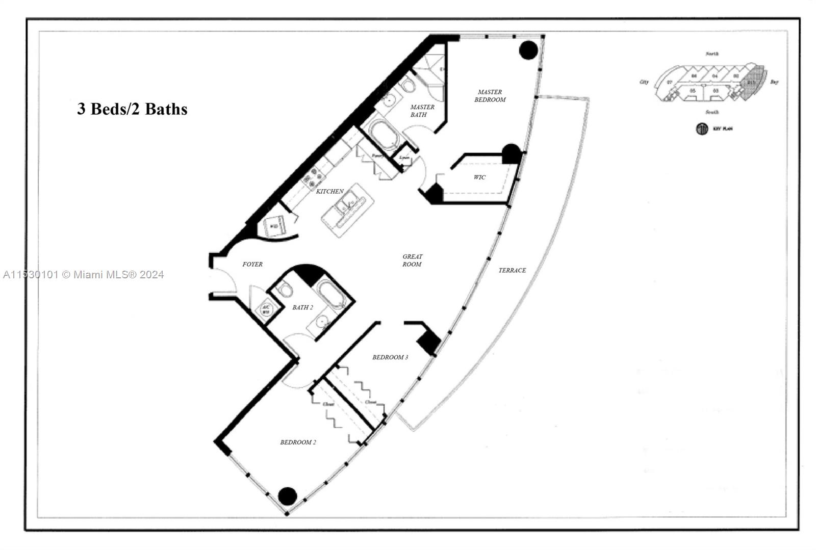 480 NE 30th St 901, Miami, Florida 33137, 2 Bedrooms Bedrooms, ,2 BathroomsBathrooms,Residentiallease,For Rent,480 NE 30th St 901,A11530101