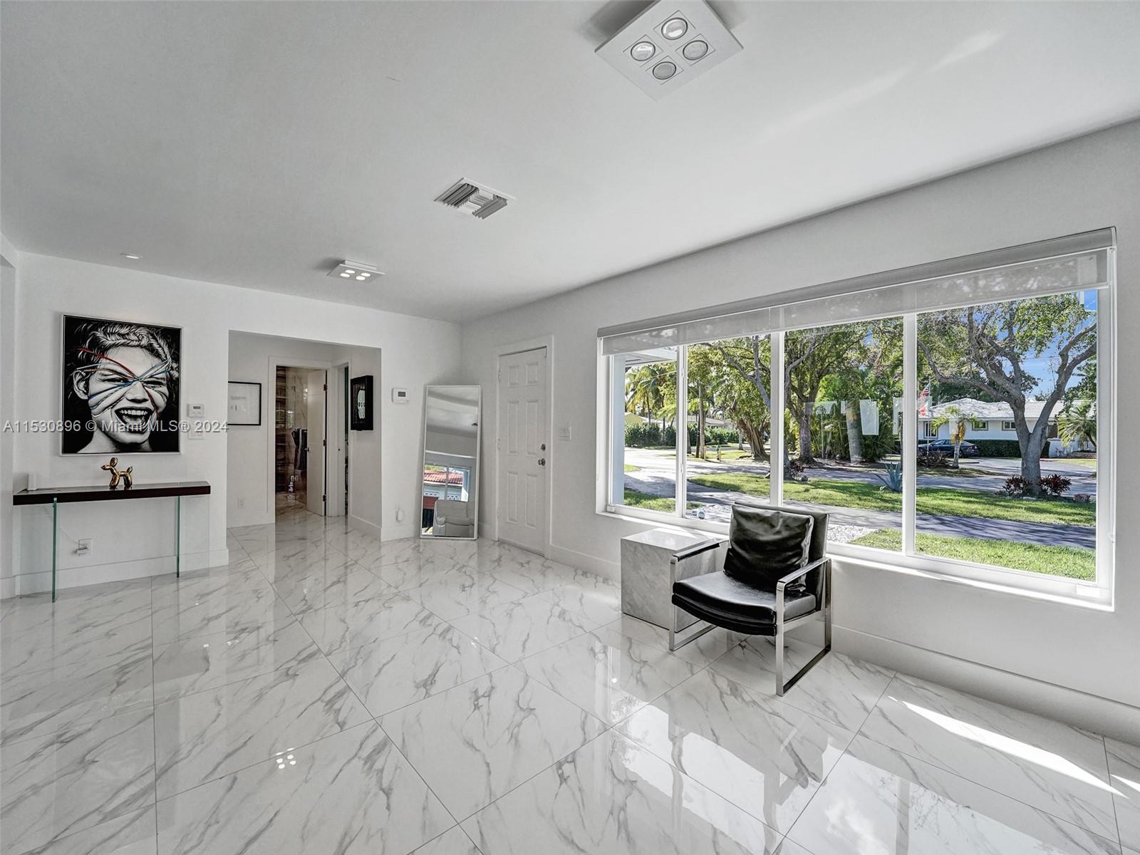 Outdoor views from all windows