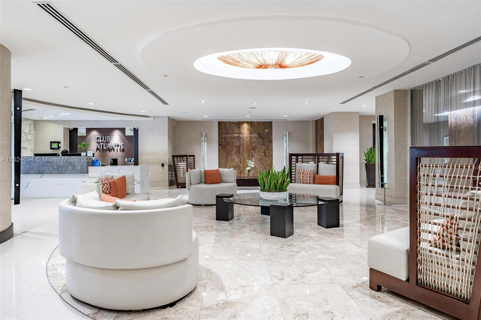 Recently remodeled lobby.