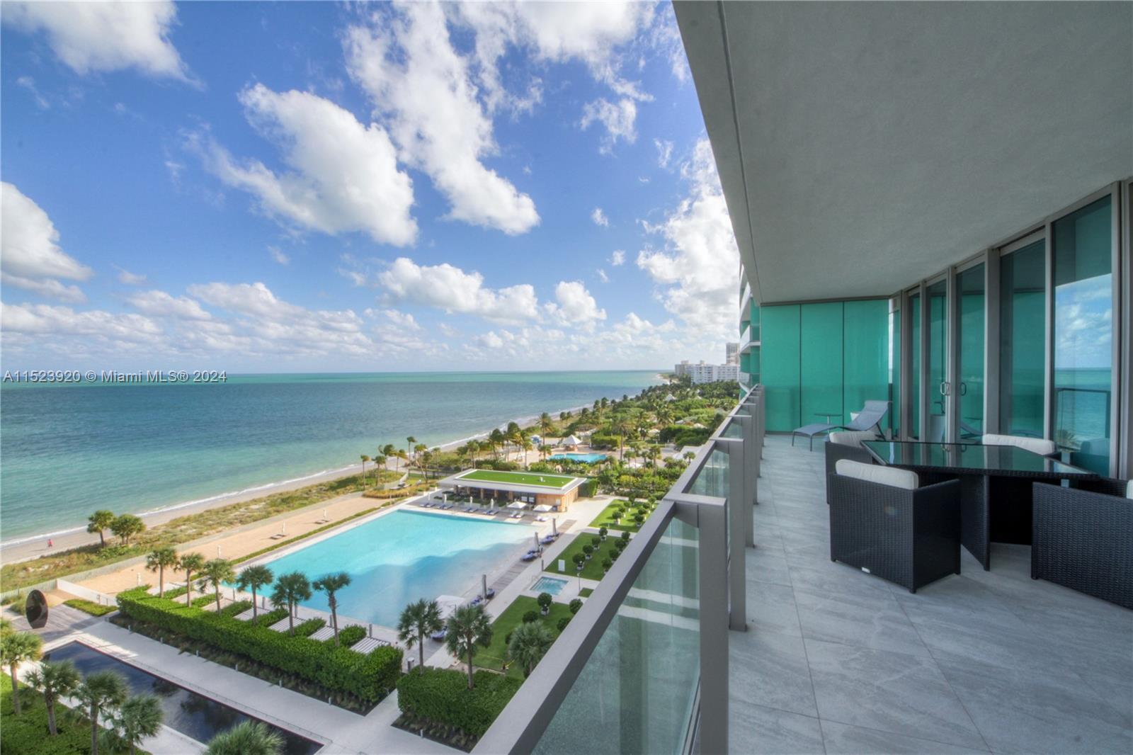 Enjoy breathtaking direct ocean views from this 2 Beds + den/ 3.5 Bath unit in the most luxurious & modern Residence complex in Key Biscayne. Fully furnished . Open Kitchen w/ top of the line appliances, laundry/service room & private elevator. Italian porcelain resembling wood throughout & many upgrades. Hear the ocean sound from your oversized balcony. Enjoy upscale resort living: infinity pool, state of the art gym/spa, restaurant, putting green & more. Price varies base on length of stay. Call me Today!