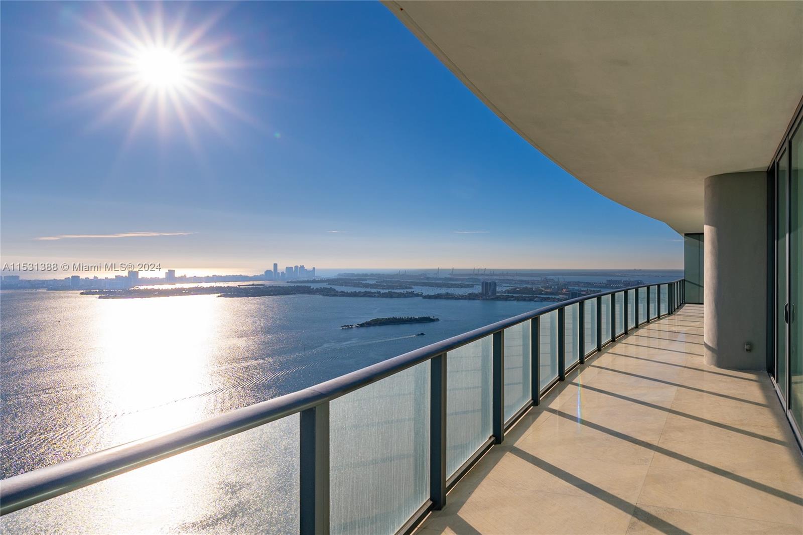 This breathtaking Penthouse on the 50th floor boasts endless Ocean and Bay views, epitomizing the essence of Miami luxury. This exquisite and expansive 4BD/5.5BA 2,887 SF residence has 600 SF terraces for magical sunrise and sunset views. Features include floor-to-ceiling windows, a sleek modern kitchen, marble and porcelain flooring, and electric window treatments. The spacious primary bedroom, walk-in closets, and opulent primary bath with its separate soaking tub and shower.  Located in the coveted Edgewater neighborhood, you're minutes from the vibrant Downtown Miami, South Beach, MIA Aiport, and so much more. Paraiso residents enjoy the resort-style amenities, including a sprawling pool deck with cabanas, a beach club, a state-of-the-art fitness & wellness center, and much more.