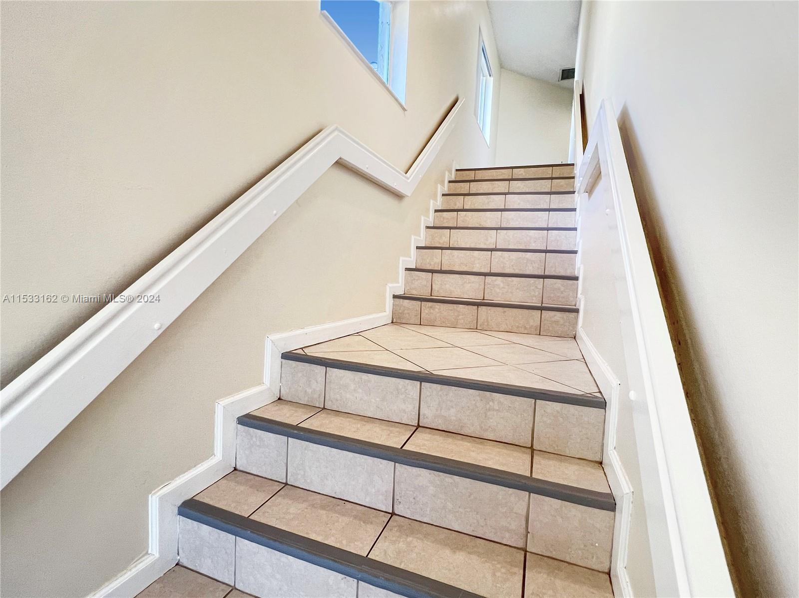 Interior steps to second floor main Living Area