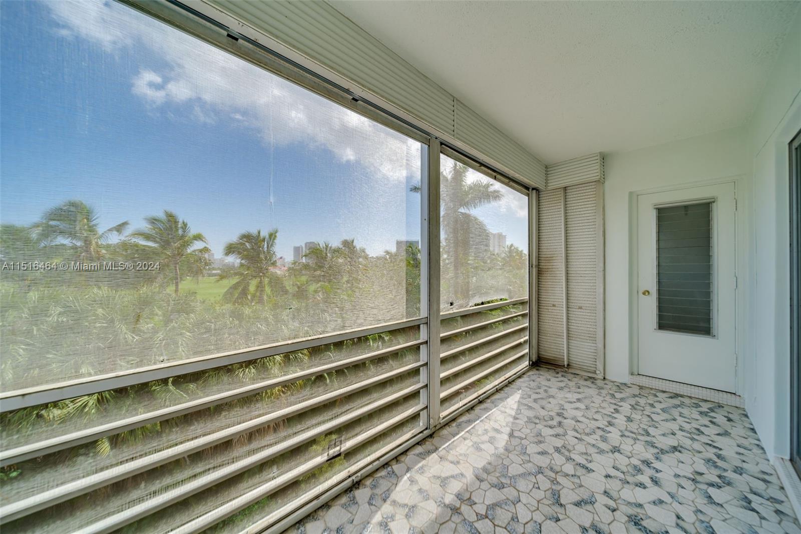 With views to the golf course beyond