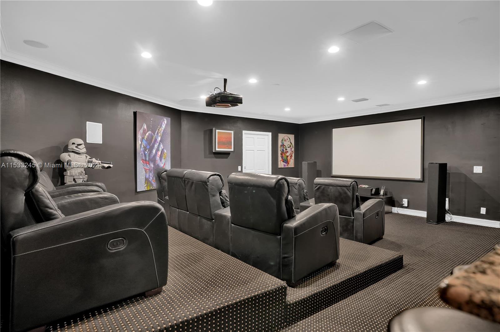 FULLY EQUIPPED MEDIA ROOM