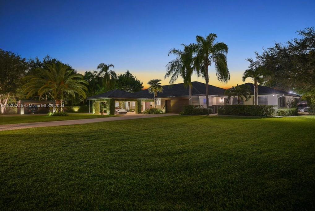NIGHT VIEW OF THE HOME