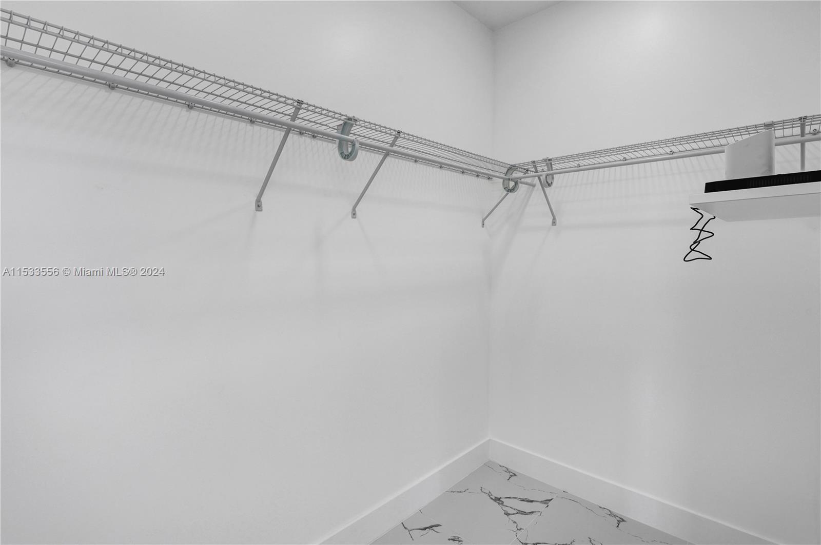 Master walk-in closet