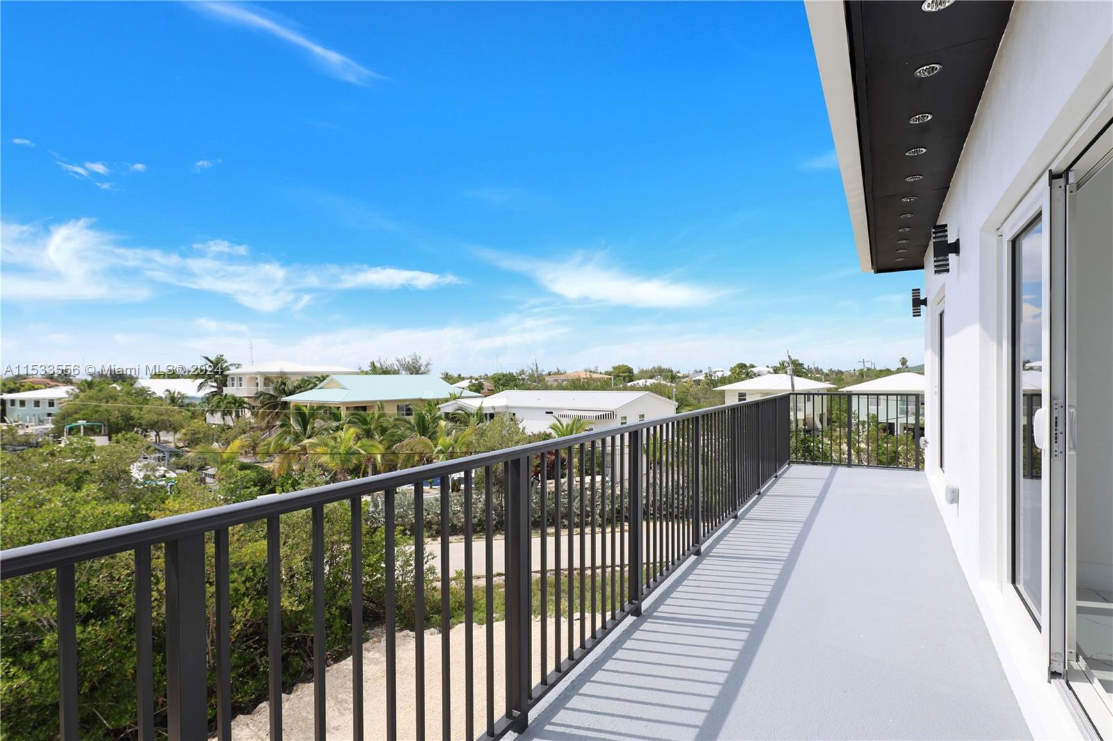 Upstairs full sized balcony